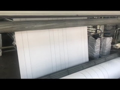 পিপি বড় ব্যাগের জন্য সাদা নলাকার পিপি বোনা ফ্যাব্রিক আনকোটেড 120 প্রস্থ